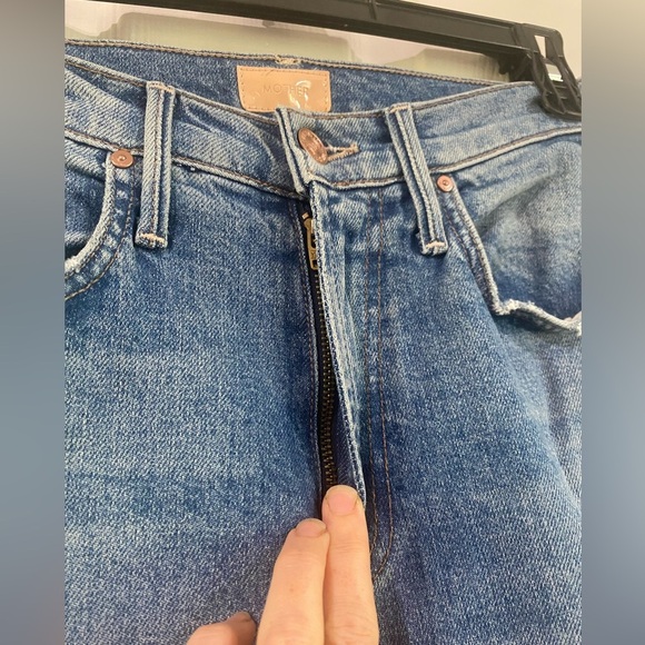 Mother The Insider Ankle Jeans in Bloom And Doom Medium Wash Size 24 Preppy - Picture 15 of 15